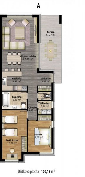3 izbový dom A