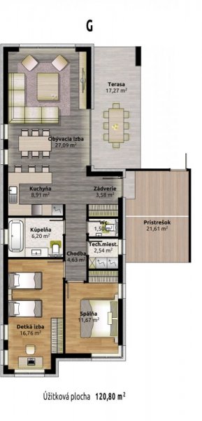 3 izbový dom G 3 izbový dom G